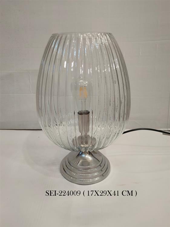 GLASS TABLE LAMP 17X29X41 CM